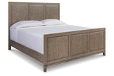 Chrestner Gray King Panel Bed