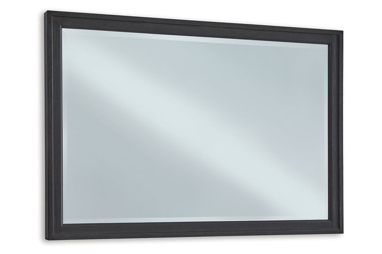 Foyland Black Bedroom Mirror (Mirror Only)