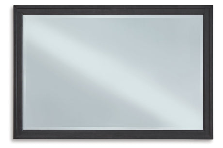 Foyland Black Bedroom Mirror (Mirror Only)