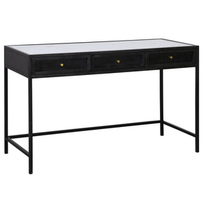 Alaina Desk, White Marble by Dovetail at Eve Furniture