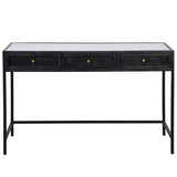 Alaina Desk, White Marble by Dovetail at Eve Furniture