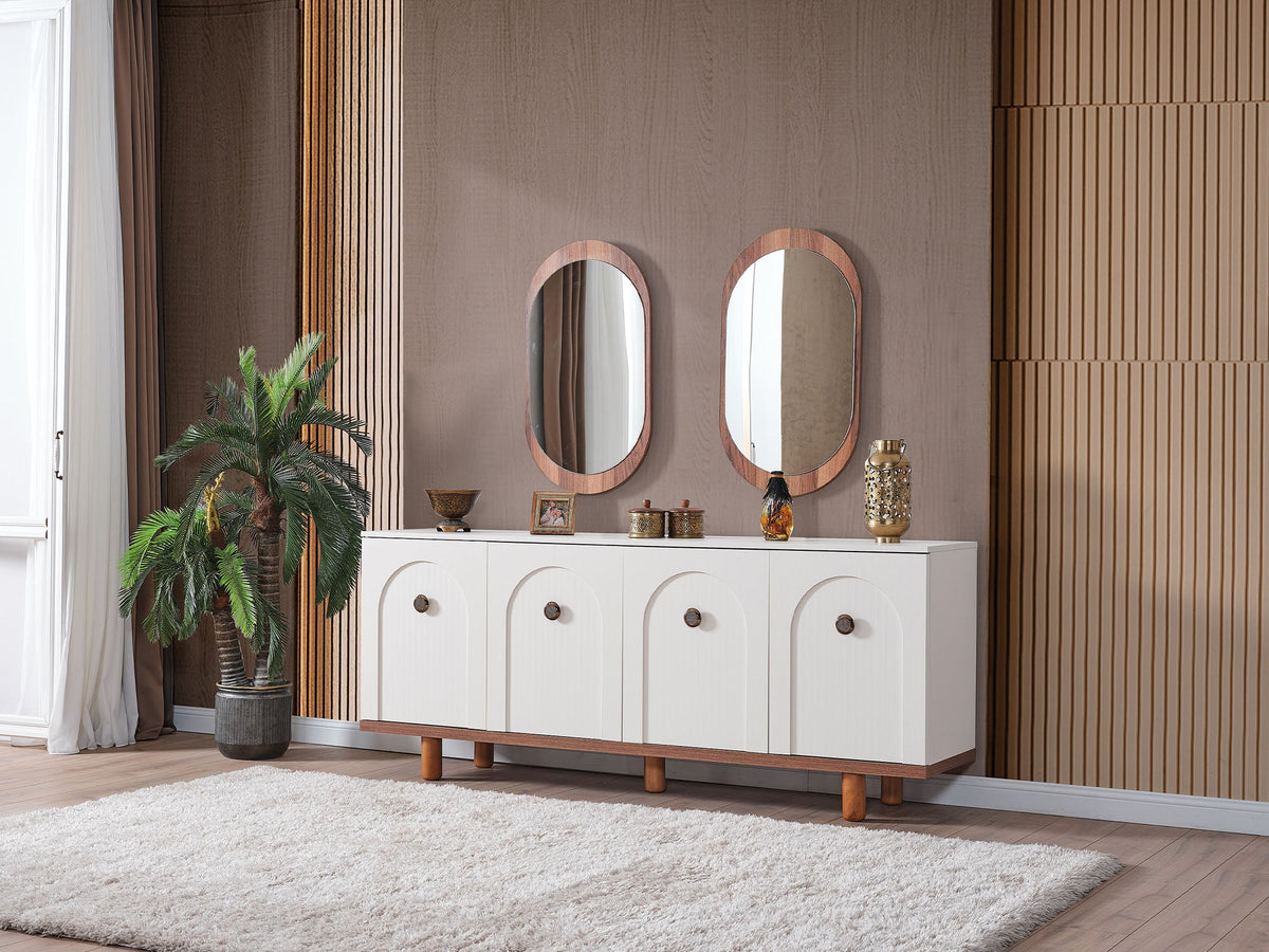 Bahama Diningroom (Consol With Mirror & Dining Table & 6 Dining Chair)