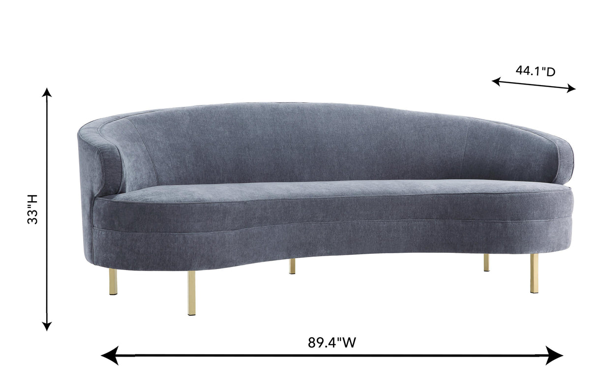 Baila Velvet Sofa by TOV Furniture at Eve Furniture