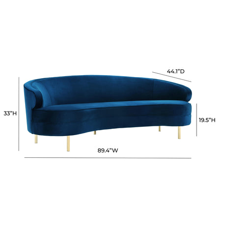 Baila Velvet Sofa by TOV Furniture at Eve Furniture