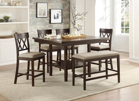 Balin Dark Brown Counter Height Set by Homelegance at Eve Furniture