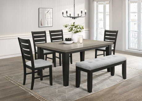 Bardstown Black Extendable Dining Table by Crown Mark at Eve Furniture