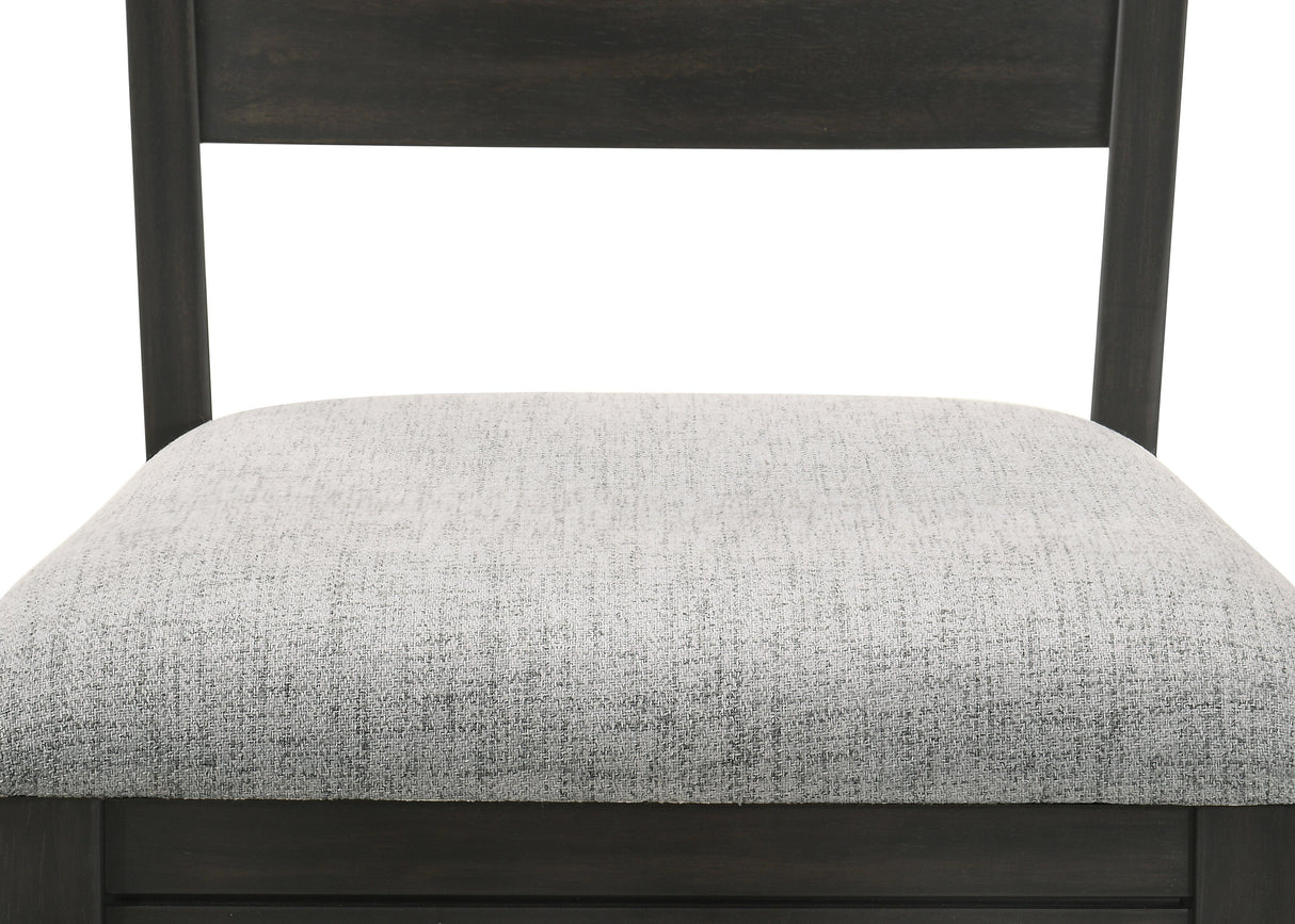 Bardstown Black and Light Gray Dining Side Chair, Set of 2 by Crown Mark at Eve Furniture