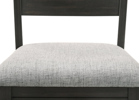 Bardstown Black and Light Gray Dining Side Chair, Set of 2 by Crown Mark at Eve Furniture