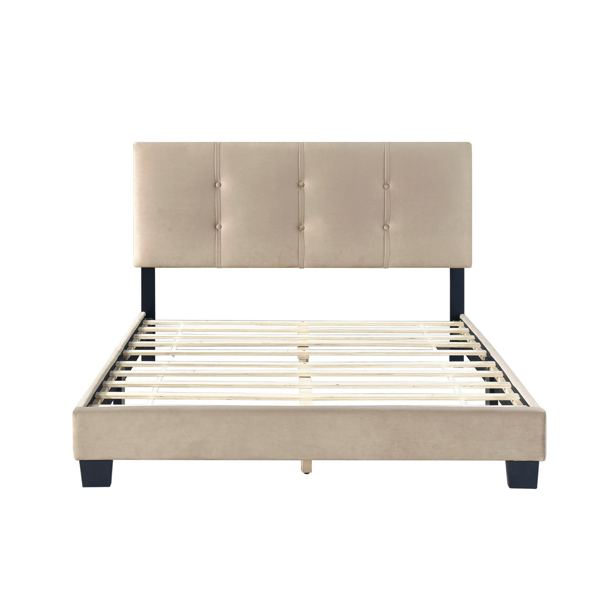 Bari Brown Full Platform Bed by Homelegance at Eve Furniture