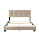 Bari Brown Queen Platform Bed by Homelegance at Eve Furniture