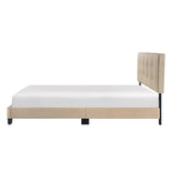 Bari Brown Queen Platform Bed by Homelegance at Eve Furniture