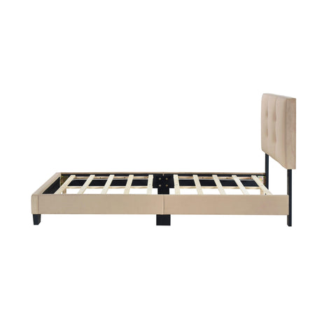 Bari Brown Twin Platform Bed by Homelegance at Eve Furniture