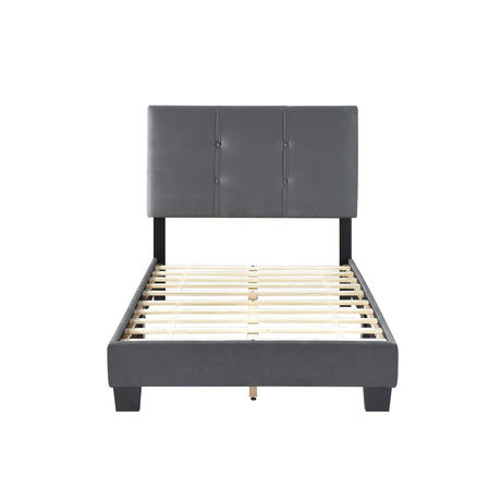 Bari Dark Gray Twin Platform Bed by Homelegance at Eve Furniture