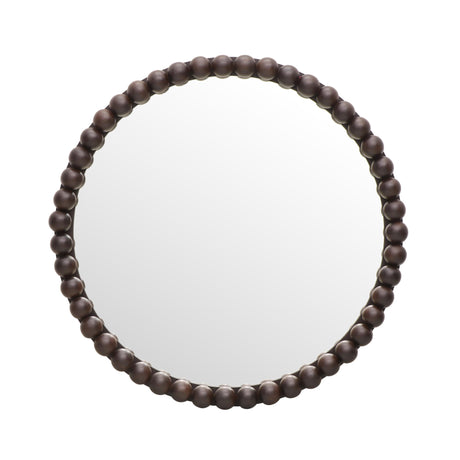 Baria Wooden Round Wall Mirror by TOV Furniture at Eve Furniture