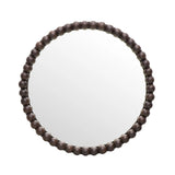 Baria Wooden Round Wall Mirror by TOV Furniture at Eve Furniture