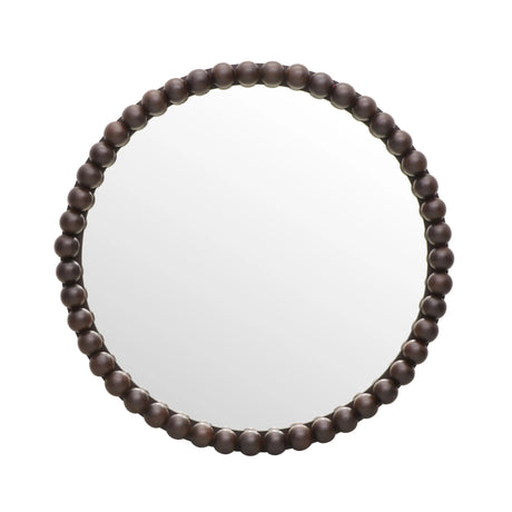Baria Wooden Round Wall Mirror by TOV Furniture at Eve Furniture