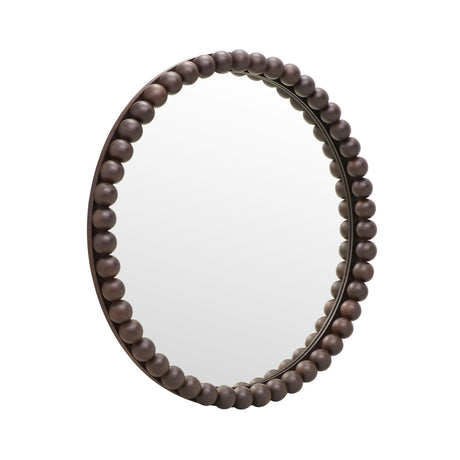 Baria Wooden Round Wall Mirror by TOV Furniture at Eve Furniture