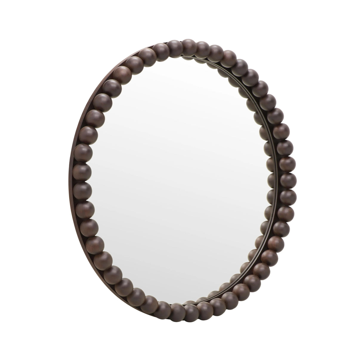 Baria Wooden Round Wall Mirror by TOV Furniture at Eve Furniture