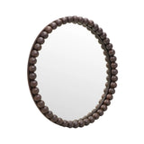 Baria Wooden Round Wall Mirror by TOV Furniture at Eve Furniture