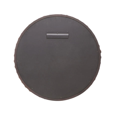 Baria Wooden Round Wall Mirror by TOV Furniture at Eve Furniture