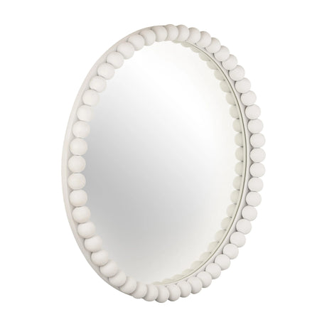 Baria Wooden Round Wall Mirror by TOV Furniture at Eve Furniture