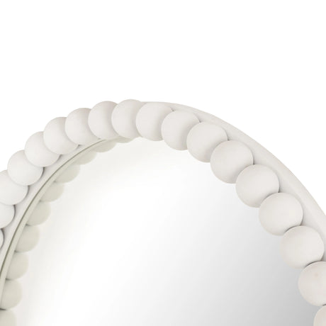 Baria Wooden Round Wall Mirror by TOV Furniture at Eve Furniture