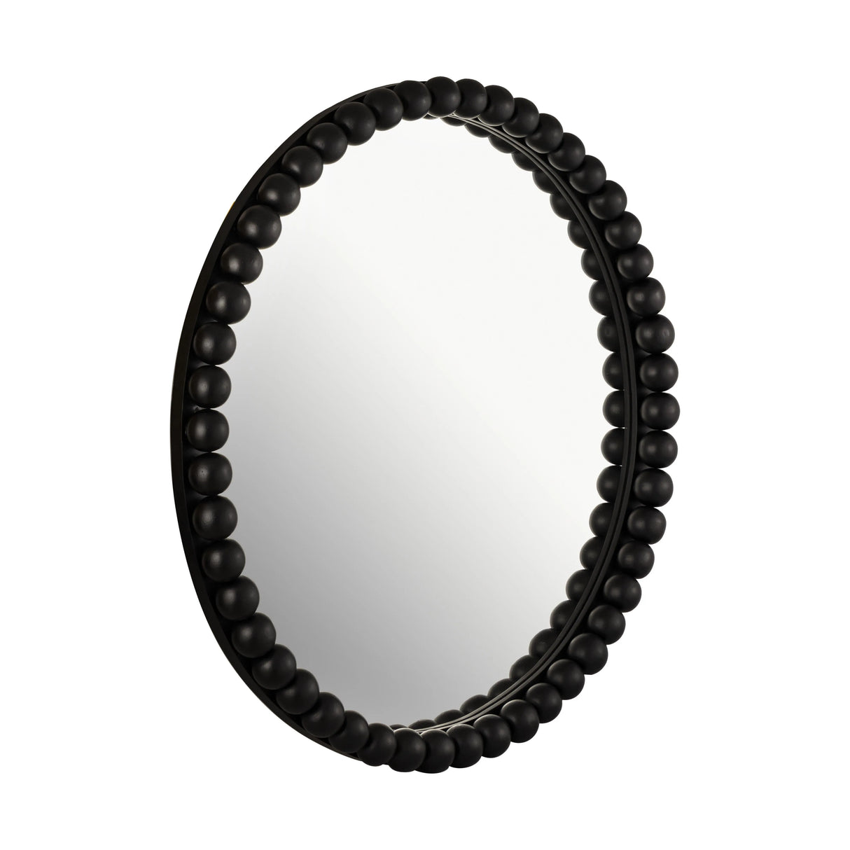 Baria Wooden Round Wall Mirror by TOV Furniture at Eve Furniture