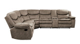 Bastrop Brown 3-Piece Reclining Sectional by Homelegance at Eve Furniture