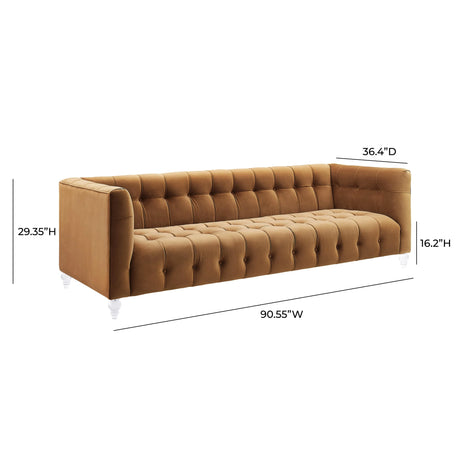 Bea Velvet Tufted Sofa by TOV Furniture at Eve Furniture