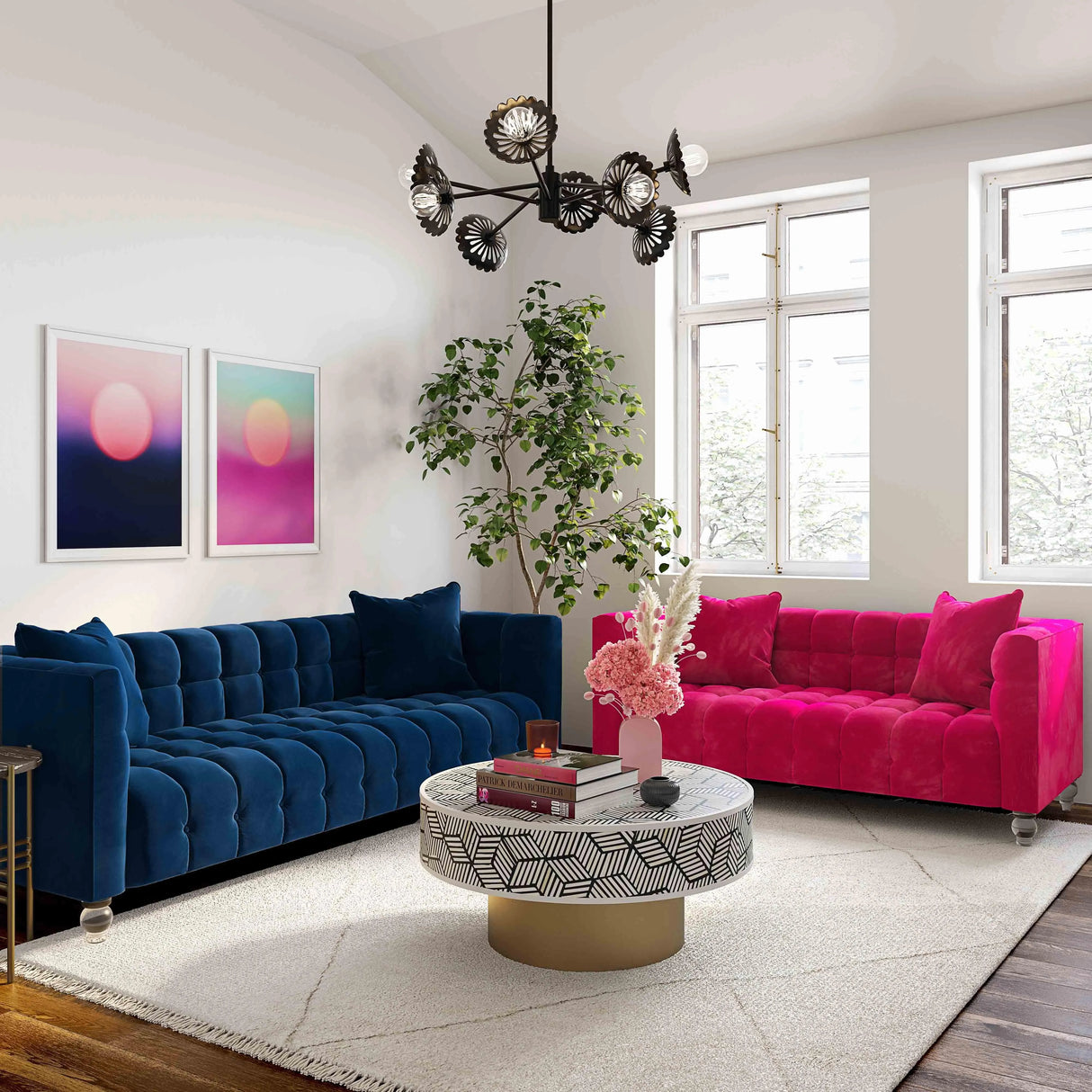Bea Velvet Tufted Sofa by TOV Furniture at Eve Furniture