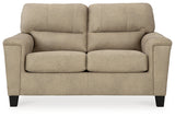 Beamer Sand Loveseat by Ashley at Eve Furniture