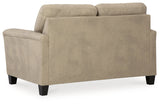 Beamer Sand Loveseat by Ashley at Eve Furniture