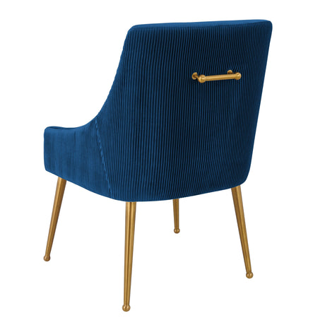 Beatrix Pleated Velvet Side Chair by TOV Furniture at Eve Furniture