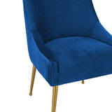 Beatrix Pleated Velvet Side Chair by TOV Furniture at Eve Furniture