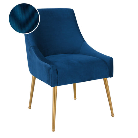 Beatrix Pleated Velvet Side Chair by TOV Furniture at Eve Furniture