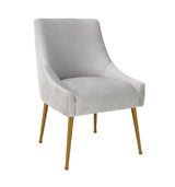 Beatrix Pleated Velvet Side Chair by TOV Furniture at Eve Furniture