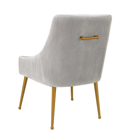 Beatrix Pleated Velvet Side Chair by TOV Furniture at Eve Furniture