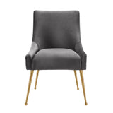 Beatrix Pleated Velvet Side Chair by TOV Furniture at Eve Furniture