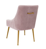 Beatrix Pleated Velvet Side Chair by TOV Furniture at Eve Furniture