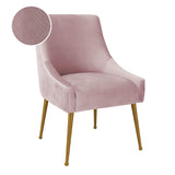 Beatrix Pleated Velvet Side Chair by TOV Furniture at Eve Furniture
