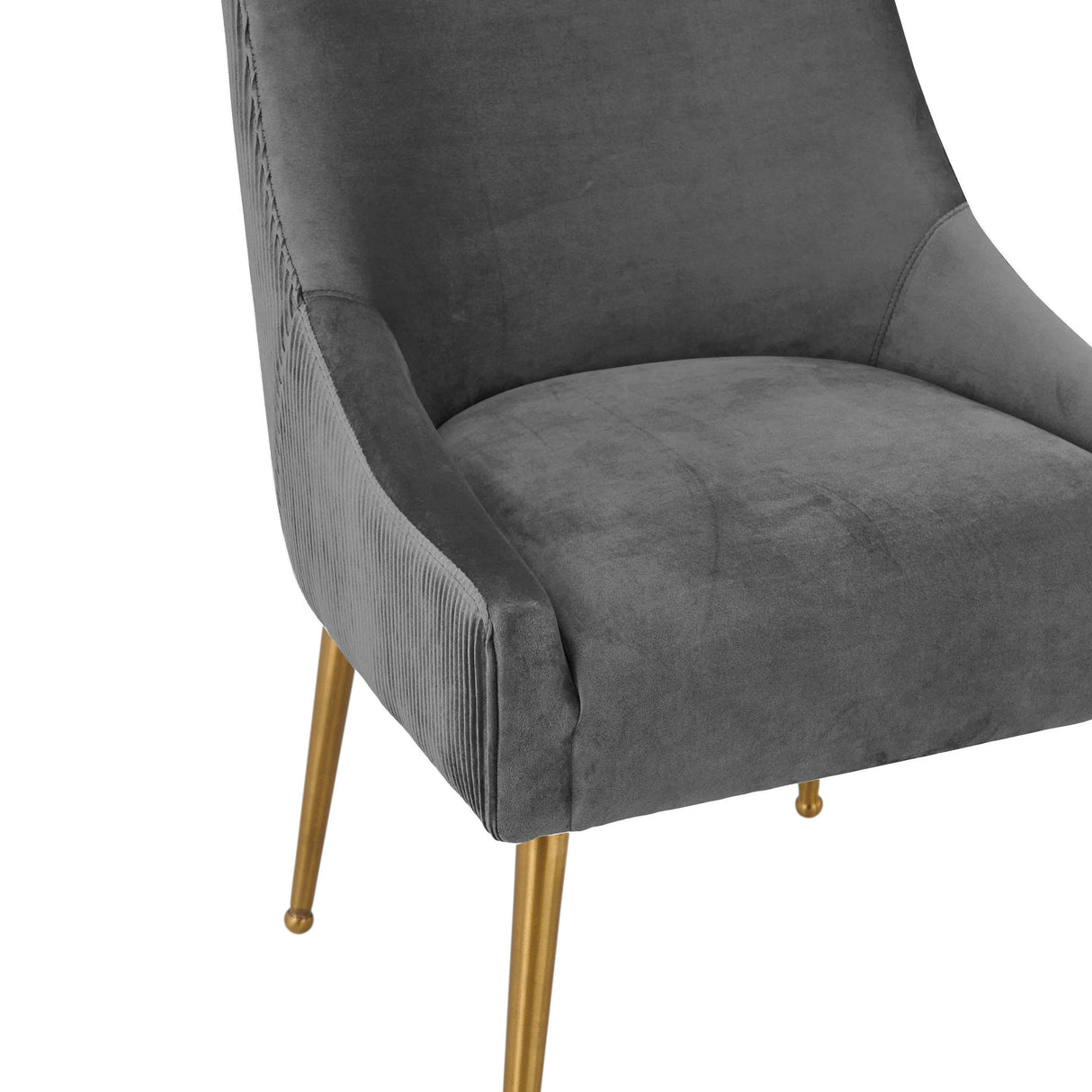 Beatrix Pleated Velvet Side Chair by TOV Furniture at Eve Furniture