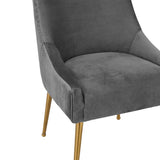 Beatrix Pleated Velvet Side Chair by TOV Furniture at Eve Furniture