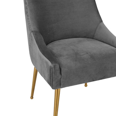 Beatrix Pleated Velvet Side Chair by TOV Furniture at Eve Furniture
