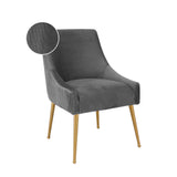 Beatrix Pleated Velvet Side Chair by TOV Furniture at Eve Furniture
