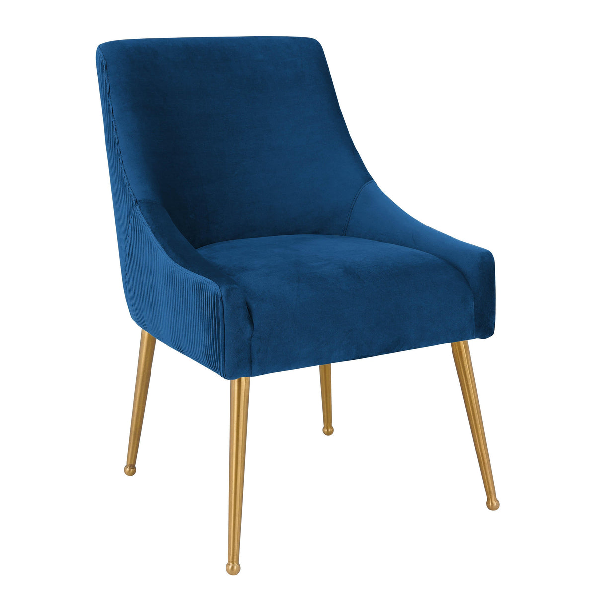 Beatrix Pleated Velvet Side Chair by TOV Furniture at Eve Furniture