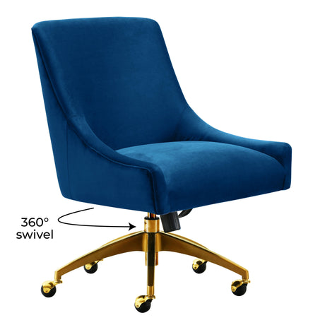 Beatrix Velvet Office Swivel Chair by TOV Furniture at Eve Furniture