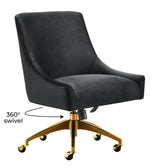 Beatrix Velvet Office Swivel Chair by TOV Furniture at Eve Furniture
