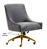 Beatrix Velvet Office Swivel Chair by TOV Furniture at Eve Furniture