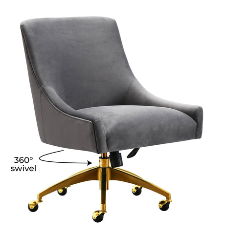 Beatrix Velvet Office Swivel Chair by TOV Furniture at Eve Furniture