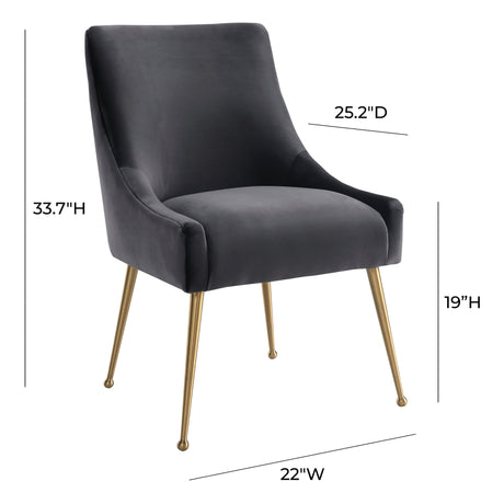 Beatrix Velvet Side Chair by TOV Furniture at Eve Furniture